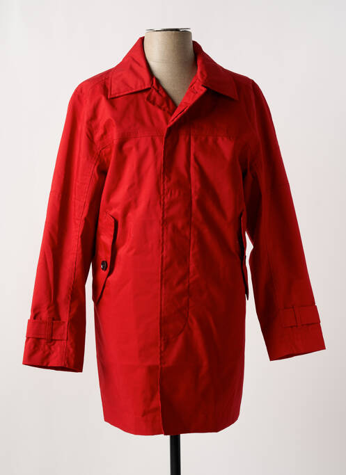 Trench fermeture boutonnée sur le devant sans capuche rouge TIMBERLAND homme