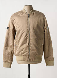 Blouson finition intérieure doublure satiné beige JACK & JONES homme