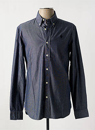 Chemise manches longues manches longues bleu TIMBERLAND homme