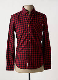 Chemise manches longues manches longues rouge TIMBERLAND homme