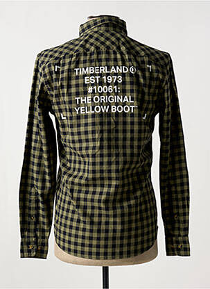 Chemise manches longues poches vert TIMBERLAND homme
