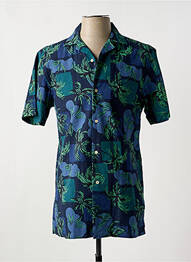 Chemise manches courtes imprimé fantaisie bleu TOMMY HILFIGER homme