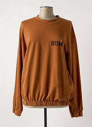 Sweat-shirt manches longues manches longues marron HUMILITY femme