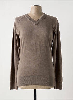 Pull col v manches longues gris TIMBERLAND femme