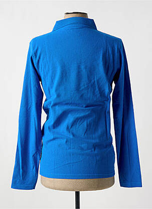 Polo manches longues manches longues bleu SLAZENGER homme