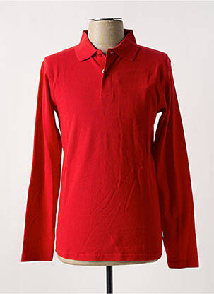 Polo manches longues manches longues rouge SLAZENGER homme