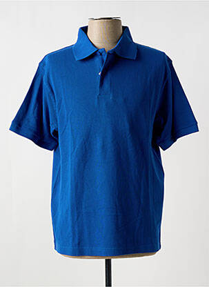Polo fermeture boutonnée sur le devant manches courtes bleu SLAZENGER homme