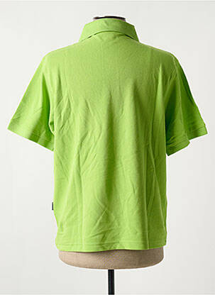 Polo fermeture boutonnée sur le devant manches courtes vert SLAZENGER homme