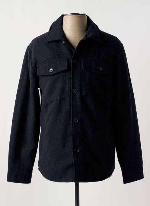 Manteau court poches sans capuche bleu JACK & JONES homme