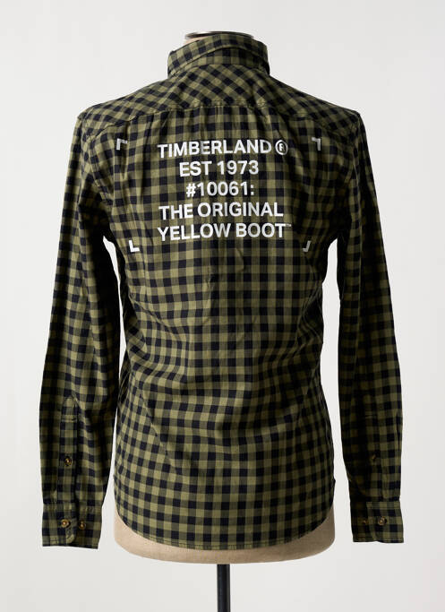 Chemise manches longues vert TIMBERLAND pour homme