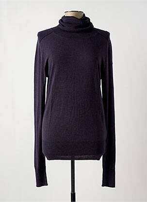 Pull col roulé coupe ajustée manches longues gris TIMBERLAND femme
