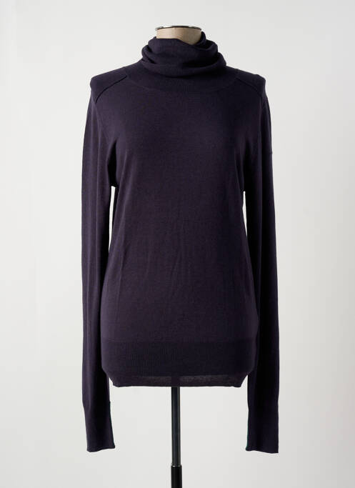 Pull col roulé coupe ajustée manches longues gris TIMBERLAND femme