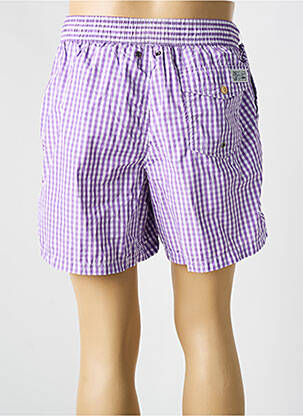 Short de bain effet matière satinée violet RALPH LAUREN homme