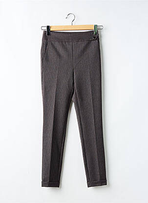 Pantalon 7/8 taille haute taille haute gris CAROLL femme