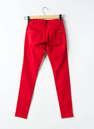 Jeans skinny taille normale taille normale rouge ONE STEP femme