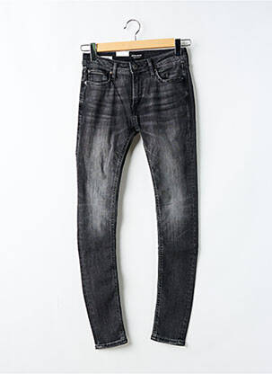 Jeans coupe slim stretch taille basse noir JACK & JONES homme