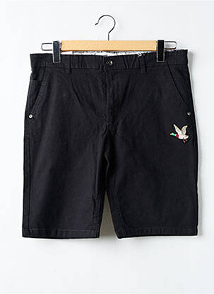 Bermuda taille à pinces taille normale noir CHEVIGNON homme