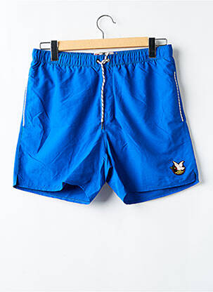 Short de bain effet matière satinée bleu CHEVIGNON homme