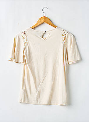 T-shirt stretch manches courtes beige RALPH LAUREN femme