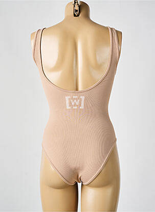 Body sérigraphie fines bretelles beige WOLFORD femme