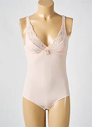 Body lingerie stretch rose FRANCOISE SAGET femme