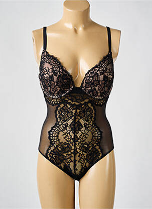 Body lingerie broderie noir WOLFORD femme