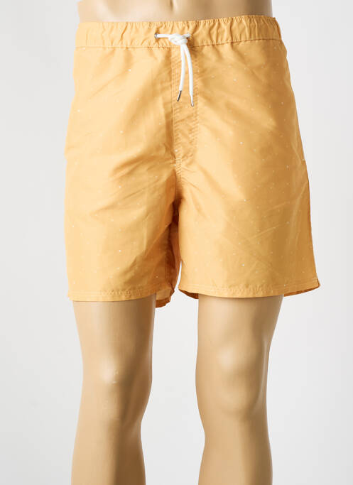 Short de bain imprimé fantaisie jaune CHEVIGNON homme