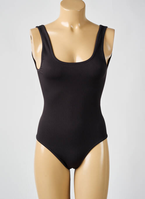 Body stretch fines bretelles noir WOLFORD femme