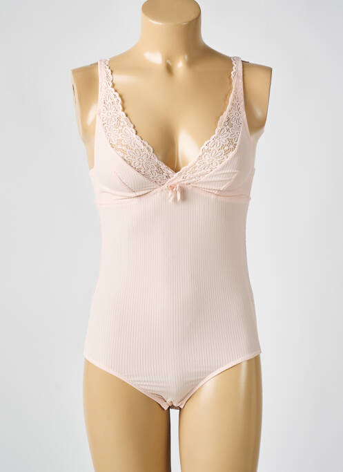 Body lingerie stretch rose FRANCOISE SAGET femme
