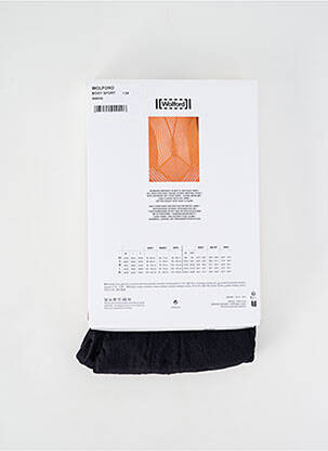 Body lingerie légère et transparente noir WOLFORD femme