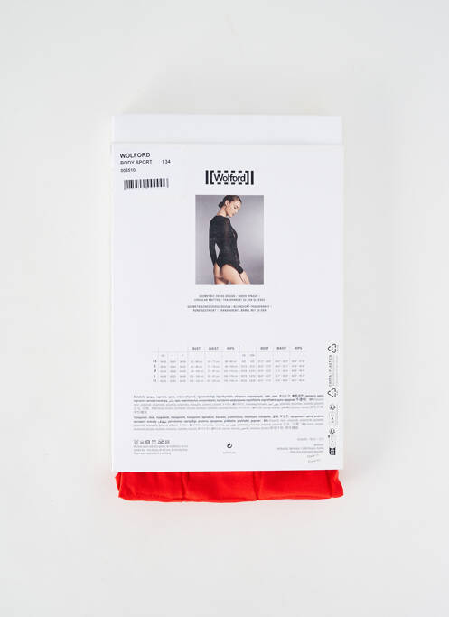 Body lingerie rouge WOLFORD pour femme