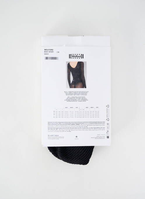 Body lingerie noir WOLFORD pour femme
