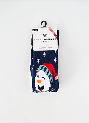 Chaussettes bleu BILLTORNADE pour garçon