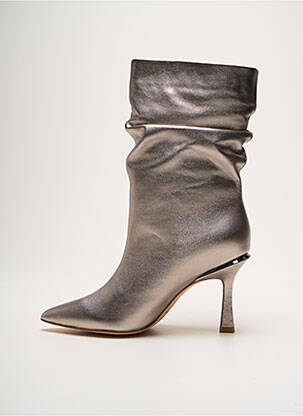 Bottines/boots matière lisse talon de 7 à 9cm or ALMA EN PENA femme