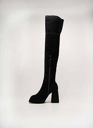 Cuissardes fermeture zippée talon de 7 à 9cm noir ALMA EN PENA femme