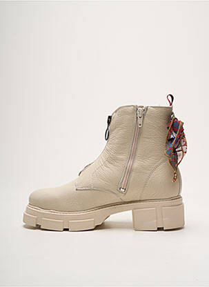 Bottines/boots talon bas talon de 4 à 6cm beige GOODSTEP femme