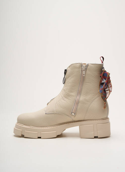 Bottines/Boots beige GOODSTEP pour femme