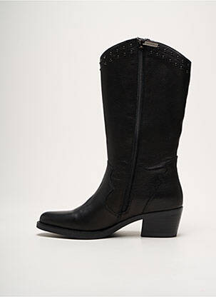 Bottes cubain talon de 4 à 6cm noir CARMELA femme