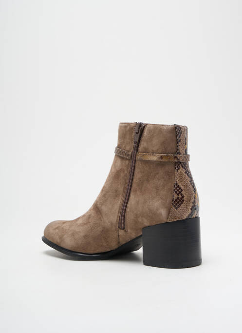 Bottines/Boots marron FUGITIVE BY FRANCESCO ROSSI pour femme