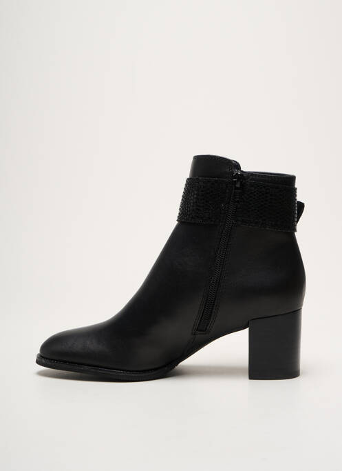 Bottines/boots matière lisse talon de 4 à 6cm noir FUGITIVE BY FRANCESCO ROSSI femme