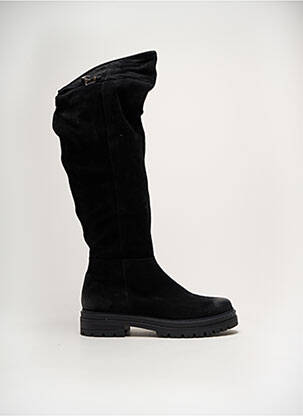 Cuissardes nubuck talon de 4 à 6cm noir MJUS femme