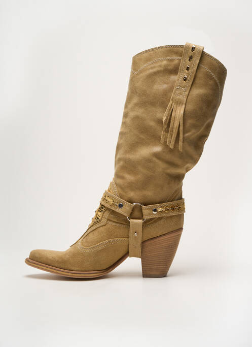 Bottes beige EL VAQUERO pour femme