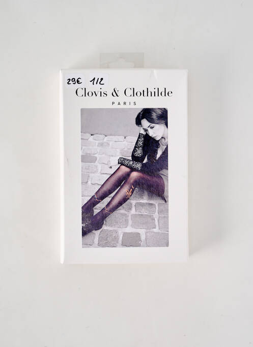 Collants noir CLOVIS & CLOTHILDE pour femme