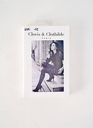 Collants imprimé fantaisie noir CLOVIS & CLOTHILDE femme