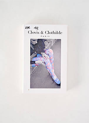 Collants bleu CLOVIS & CLOTHILDE pour femme