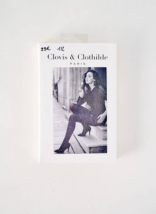 Collants noir CLOVIS & CLOTHILDE pour femme