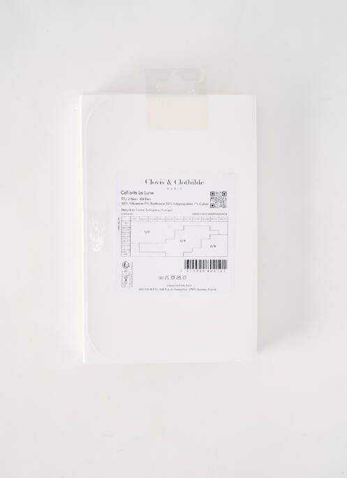 Collants noir CLOVIS & CLOTHILDE pour femme