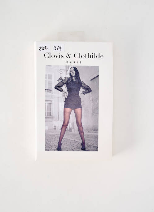 Collants noir CLOVIS & CLOTHILDE pour femme