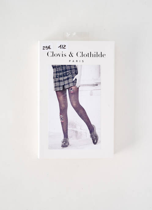 Collants noir CLOVIS & CLOTHILDE pour femme