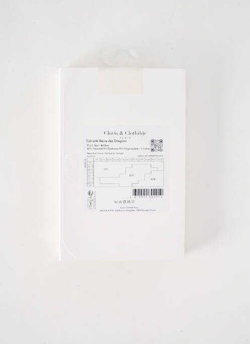 Collants noir CLOVIS & CLOTHILDE pour femme